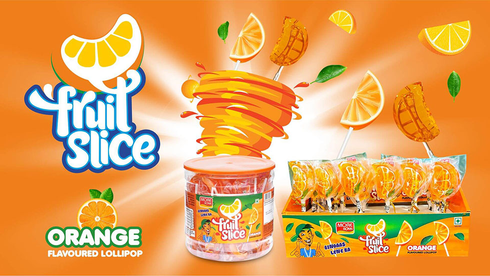 Fruit Slice Orange Lollipops