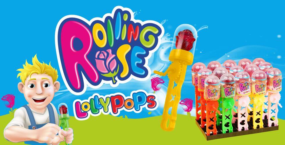 Rolling Rose Lollypops